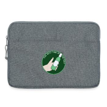 Le meilleur moment de la journée - Sacoche pour ordinateur portable 15 pouces - gris chiné - Devant