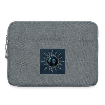 Mystical connection: the mystical woman and the lion. - Laptop bag 15" - heather grey - Front