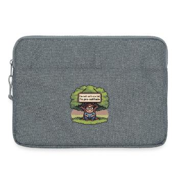 Pro Solitude Pixel Art Design - Laptoptasche 15" - Grau meliert - Vorne