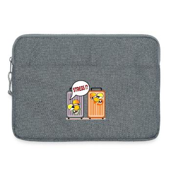 FERIEN STRESS URLAUBSKOFFER - Laptoptasche 15" - Grau meliert - Vorne