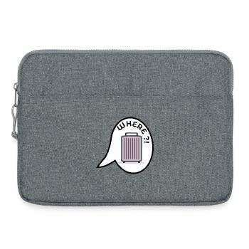 OÙ SUITCASE HOLIDAY - Sacoche pour ordinateur portable 15 pouces - gris chiné - Devant