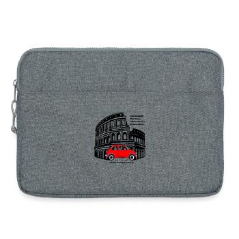 Colisée Italie Rome Chemise T Shirt Design Basic - Sacoche pour ordinateur portable 15 pouces - gris chiné - Devant