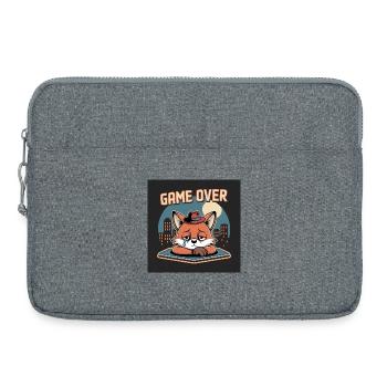Clone with Game Over and Grey Mascot - Laptop bag 15" - heather grey - Front