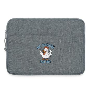 Humorous hen - Laptop bag 15" - heather grey - Front