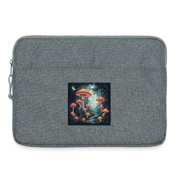 Mushroom Forest - Laptop bag 15" - heather grey - Front
