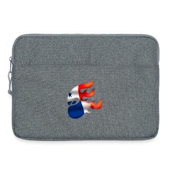 Panama Flagge - Panama - Ninja - Laptoptasche 15" - Grau meliert - Vorne