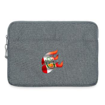Flag of Peru - Peru - Ninja - Laptop bag 15" - heather grey - Front