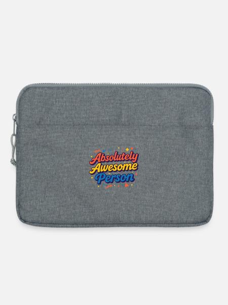 Lebendige Feier der Individualität - Laptoptasche 15" - Grau meliert