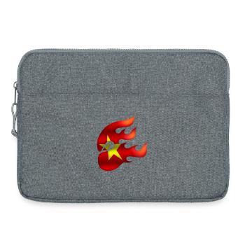Drapeau du Vietnam - Vietnam - Ninja - Sacoche pour ordinateur portable 15 pouces - gris chiné - Devant