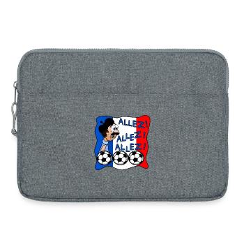 KOMM SCHON, PAPA, VATER, FRANKREICH - Laptoptasche 15" - Grau meliert - Vorne