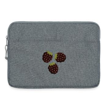 Berry Delight Illustrative Design - Laptop bag 15" - heather grey - Front