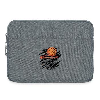 Ich liebe Basketball - Laptoptasche 15" - Grau meliert - Vorne