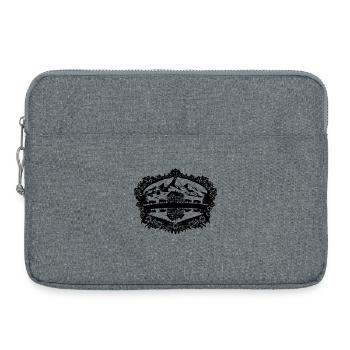 Lac Glaciaire Noir - Sacoche pour ordinateur portable 15 pouces - gris chiné - Devant