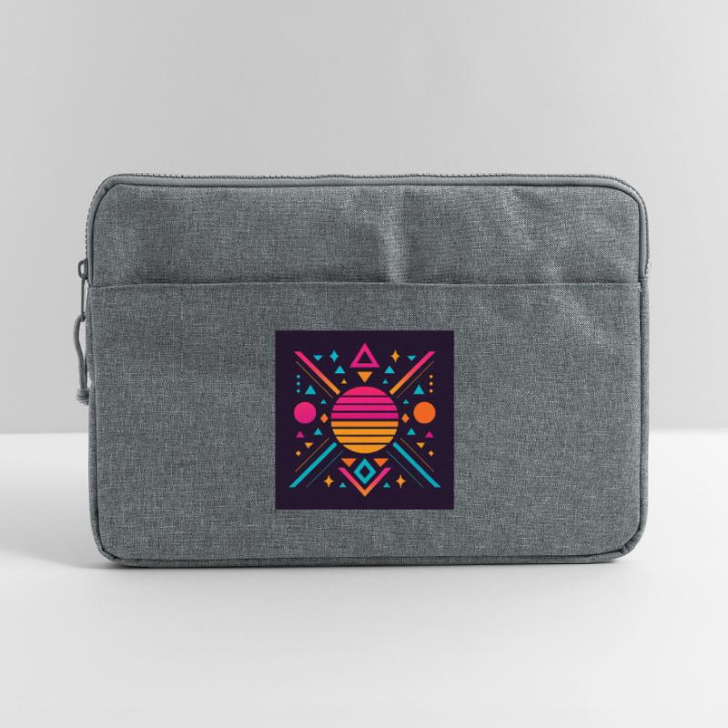 Synthwave geometric pattern Laptop bag 15"