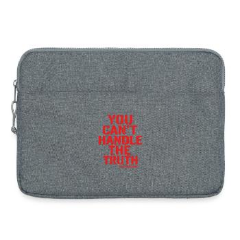 You Can't Handle the Truth - Laptop bag 15" - heather grey - Front