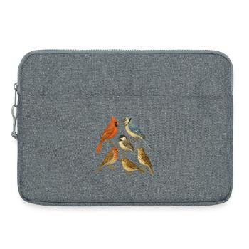 Natural Bird Collection - Laptop bag 15" - heather grey - Front