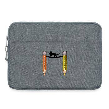 SLACKLINE D’ÉQUILIBRE CHAT - Sacoche pour ordinateur portable 15 pouces - gris chiné - Devant