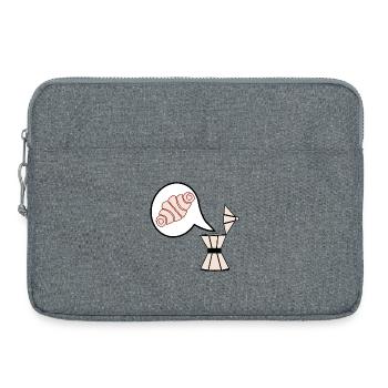 ESPRESSO COFFEE FRANZBRÖTCHEN - Laptop bag 15" - heather grey - Front