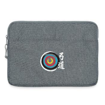 Bogenschießen | Weg des Bogens - Laptoptasche 15" - Grau meliert - Vorne