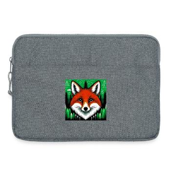 Fuchs - Laptoptasche 15" - Grau meliert - Vorne