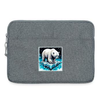 Eisbär - Laptoptasche 15" - Grau meliert - Vorne