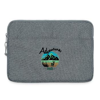 Berge und Wildnis - Laptoptasche 15" - Grau meliert - Vorne