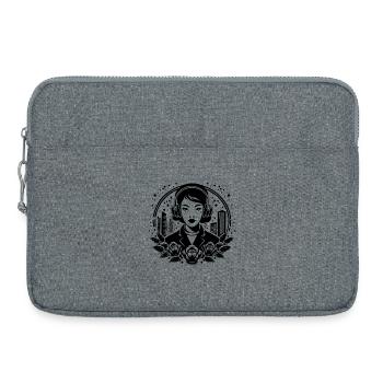 Music Lover Rhythm – Woman, Headphones - Laptop bag 15" - heather grey - Front