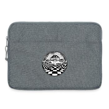 Scène De Champignons Psychédéliques Trippante - Sacoche pour ordinateur portable 15 pouces - gris chiné - Devant