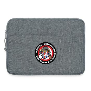 Pas de Brexit ! - Sacoche pour ordinateur portable 15 pouces - gris chiné - Devant