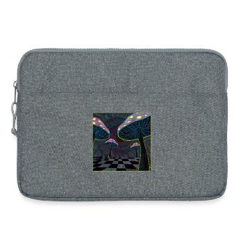 Scène De Forêt De Champignons Psychédéliques - Sacoche pour ordinateur portable 15 pouces - gris chiné - Devant