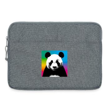 panda - Laptop bag 15" - heather grey - Front