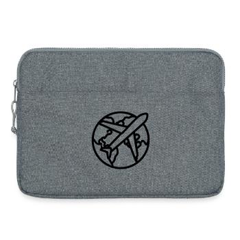 Voyage Monde - Sacoche pour ordinateur portable 15 pouces - gris chiné - Devant