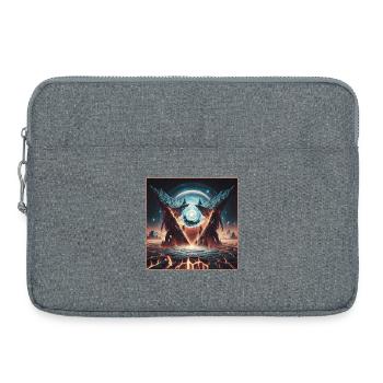 Faille cosmique épique avec les montagnes du Dragon - Sacoche pour ordinateur portable 15 pouces - gris chiné - Devant