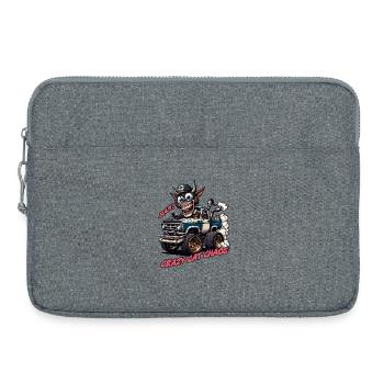 Conception tout-terrain Crazy Cat Chaos - Sacoche pour ordinateur portable 15 pouces - gris chiné - Devant
