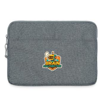 Brain Malfunction Retro Robot Design - Laptop bag 15" - heather grey - Front