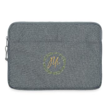 Mr! Elegant Wreath Design for the Groom - Laptop bag 15" - heather grey - Front