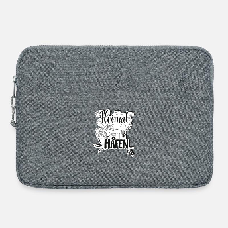Camping Heimathafen - Laptoptasche 15" - Grau meliert