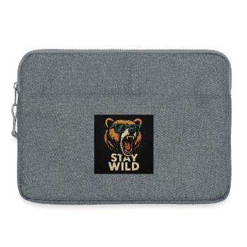 Stay Wild - Laptoptasche 15" - Grau meliert - Vorne