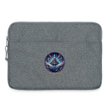 Himmlisches Schloss im Weltall - Laptoptasche 15" - Grau meliert - Vorne