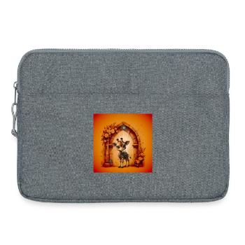 Kangaroo Reliquary in the Garden of Clocks - Laptop bag 15" - heather grey - Front