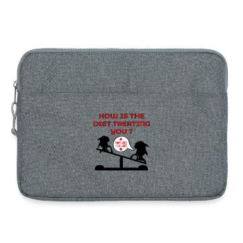 Funny Diet Weight Loss - Laptop bag 15" - heather grey - Front