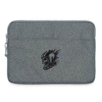Ride or Die – Skull Rider - Laptop bag 15" - heather grey - Front