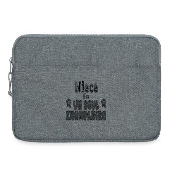 Nichte in einer einzigen Kopie - Laptoptasche 15" - Grau meliert - Vorne