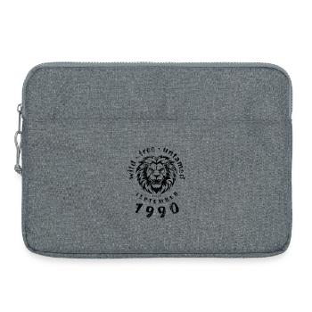 35. Geburtstag Wild, free & untamed since 09/1990 - Laptop bag 15" - heather grey - Front