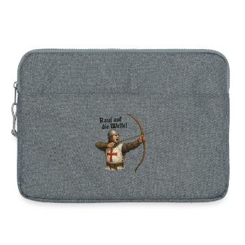 Archer – Montez sur la vague ! - Sacoche pour ordinateur portable 15 pouces - gris chiné - Devant