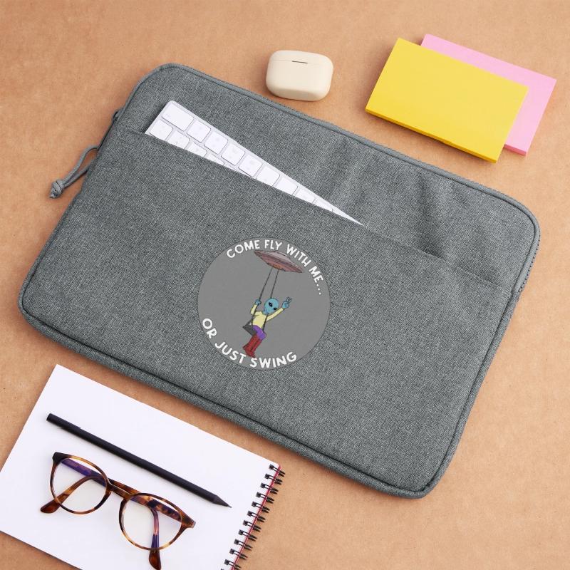Komm, flieg mit mir oder schwing einfach Alien UFO Laptoptasche 15"