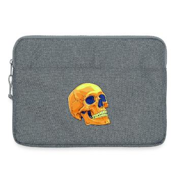 Totenkopf Skull - Laptoptasche 15" - Grau meliert - Vorne