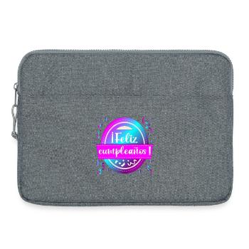 Bon anniversaire - Sacoche pour ordinateur portable 15 pouces - gris chiné - Devant