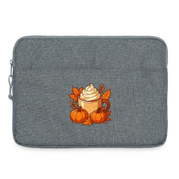 Herbst Kürbis Gewürz Becher Design - Laptoptasche 15" - Grau meliert - Vorne