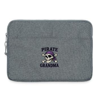 Mamie Pirate - Sacoche pour ordinateur portable 15 pouces - gris chiné - Devant